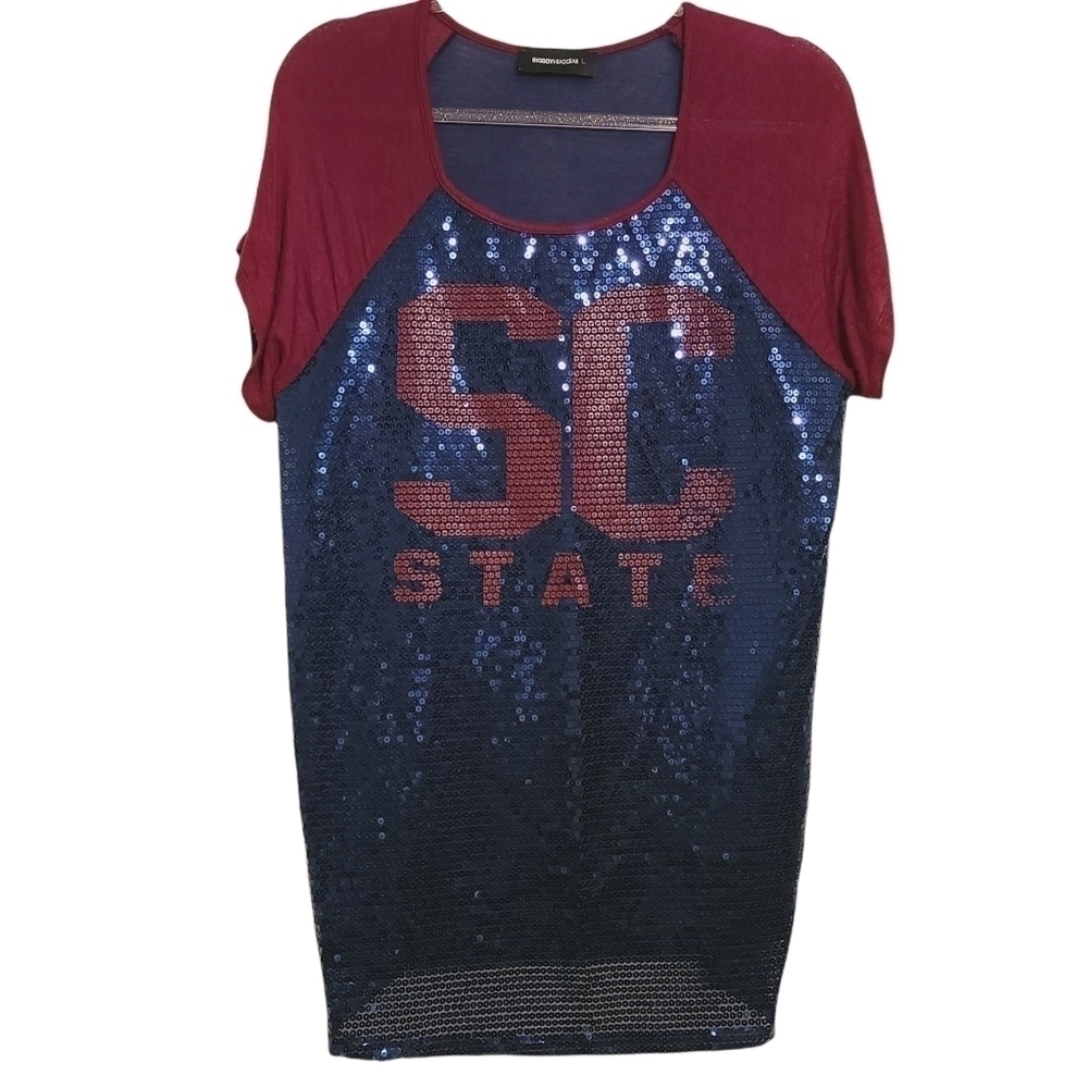 BigBoy Head Gear | HBCU Women's SC State Univ. Sequin Tunic Top (Size Large)